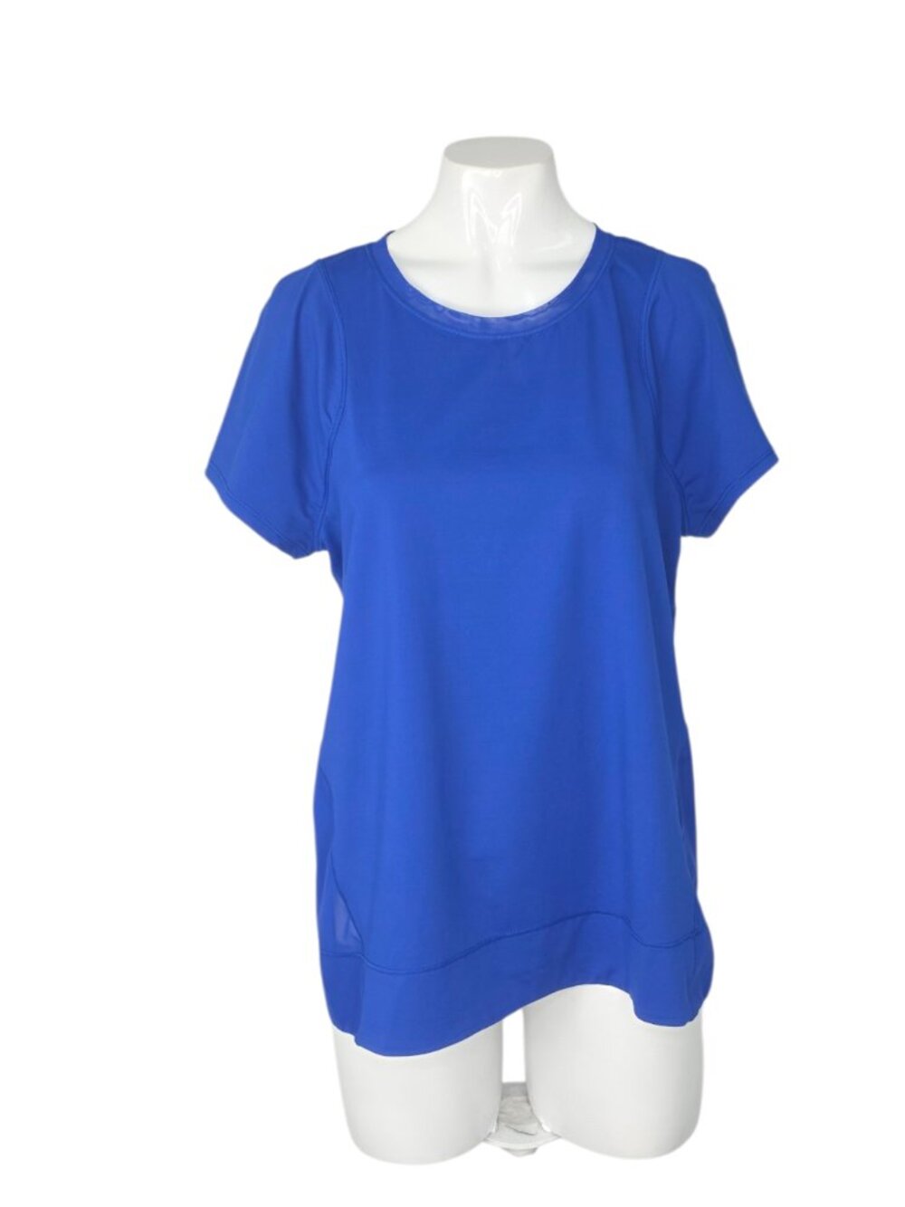 Lululemon Mind Over Miles Short Sleeve Shirt, Jet Stream Blue, Mesh Back, Run